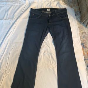 Hudson low rise bootcut dark denim jeans